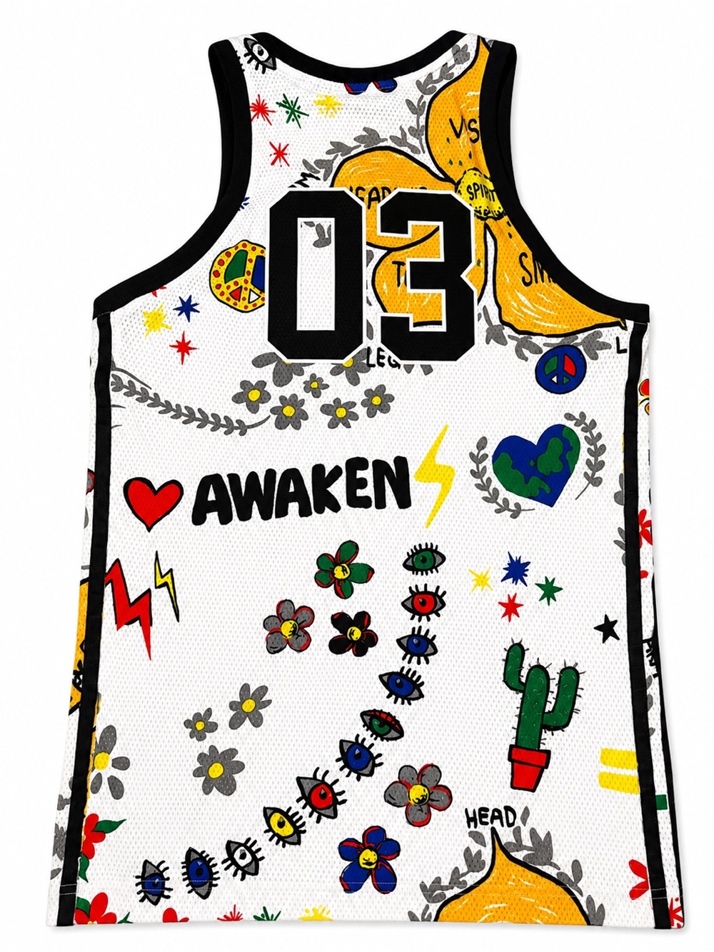Adidas You're Awake' White Graphic Tank Top woman’s size XS retail $80.00 NWT - Picture 2 of 3